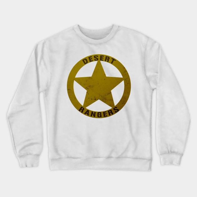 Wasteland Desert Ranger Badge Crewneck Sweatshirt by zuckening